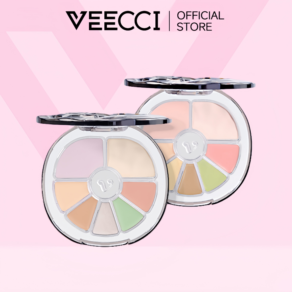 VEECCI 7 Colors Concealer Palette – For Any skin color Moisturizing ...