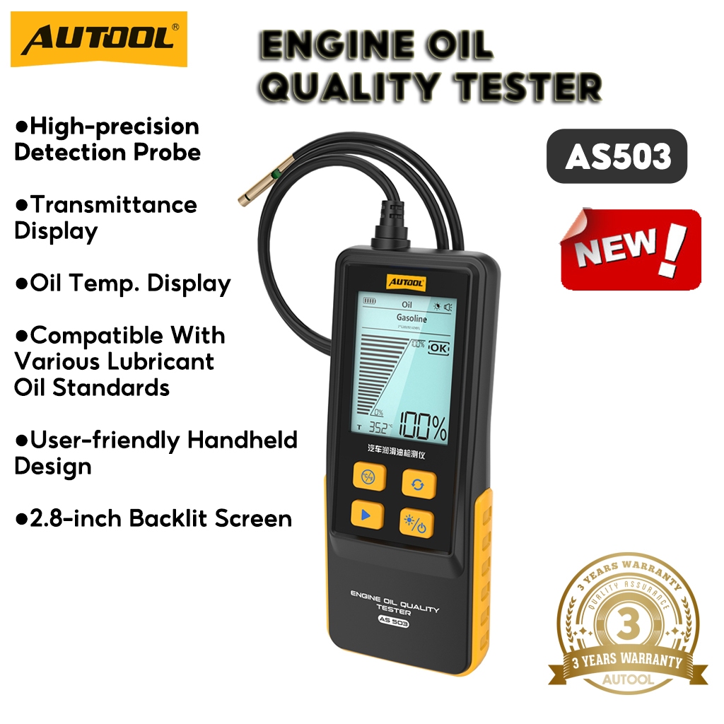 AUTOOL AS503 Automotive Lubricating Oil Tester Diesel Vehicle Engine ...