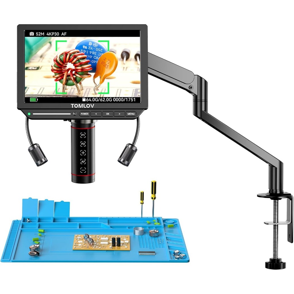 TOMLOV Autofocus 4K Digital Microscope 8
