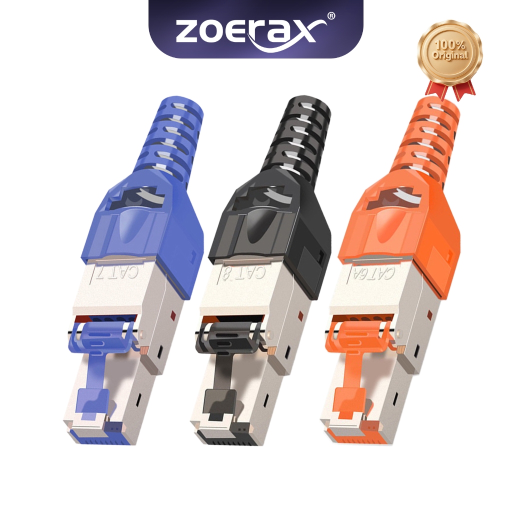 ZoeRax RJ45 CAT8 Cat7 CAT6A Connector Tool-Free, Toolless RJ45 ...