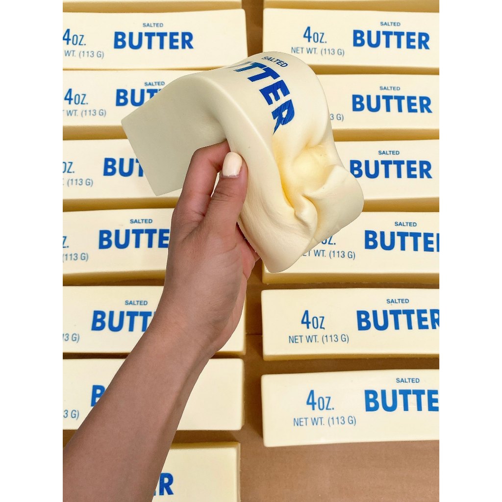 Extra Large Butter Stick Squeeze Toy, 24cm Huge Stress Reliever, Wet ...