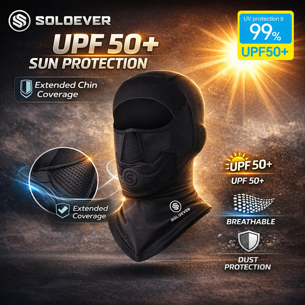 SOLOEVER Balaclava Cycling Face Mask Long/Short - Lightweight and ...