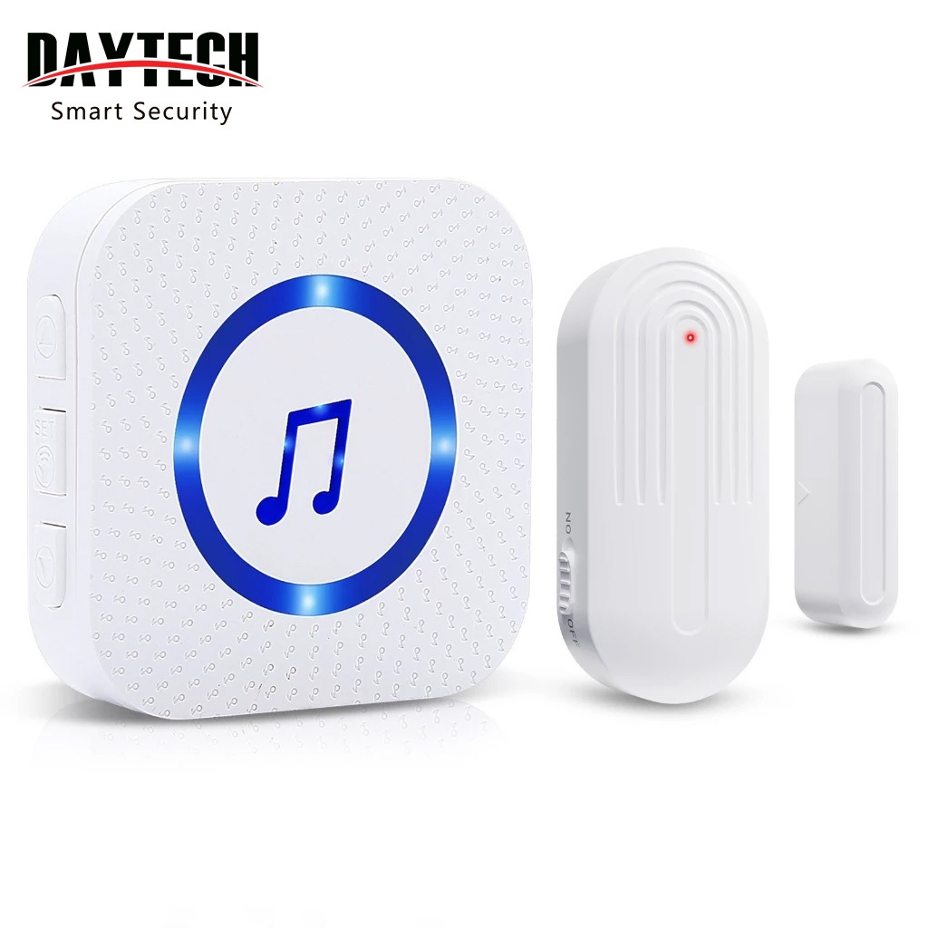 Daytech Wireless Door Sensor Chime Door Entry Alarm Chime for Business ...