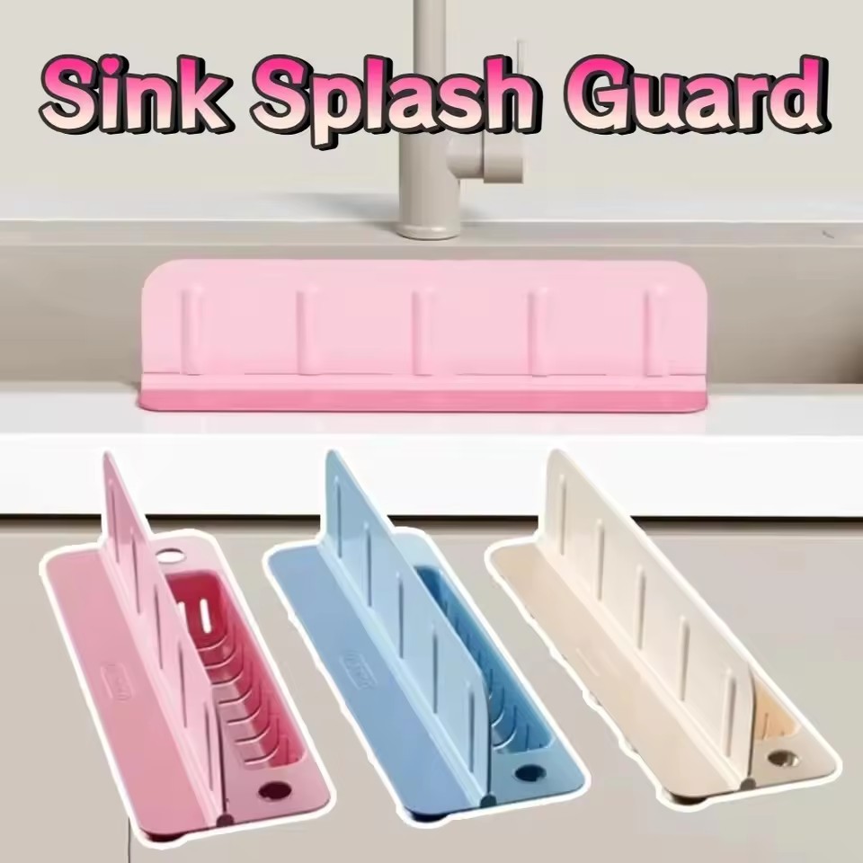 Reusable Kitchen Water Baffle Anti-splash Detachable Sink Splash Guard ...