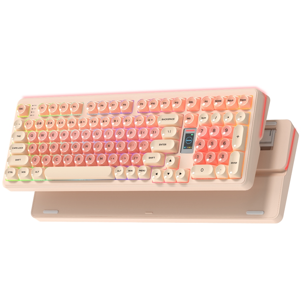 Womier Foundation WK98 Mechanical Keyboard With Display Pink Creamy 3 ...