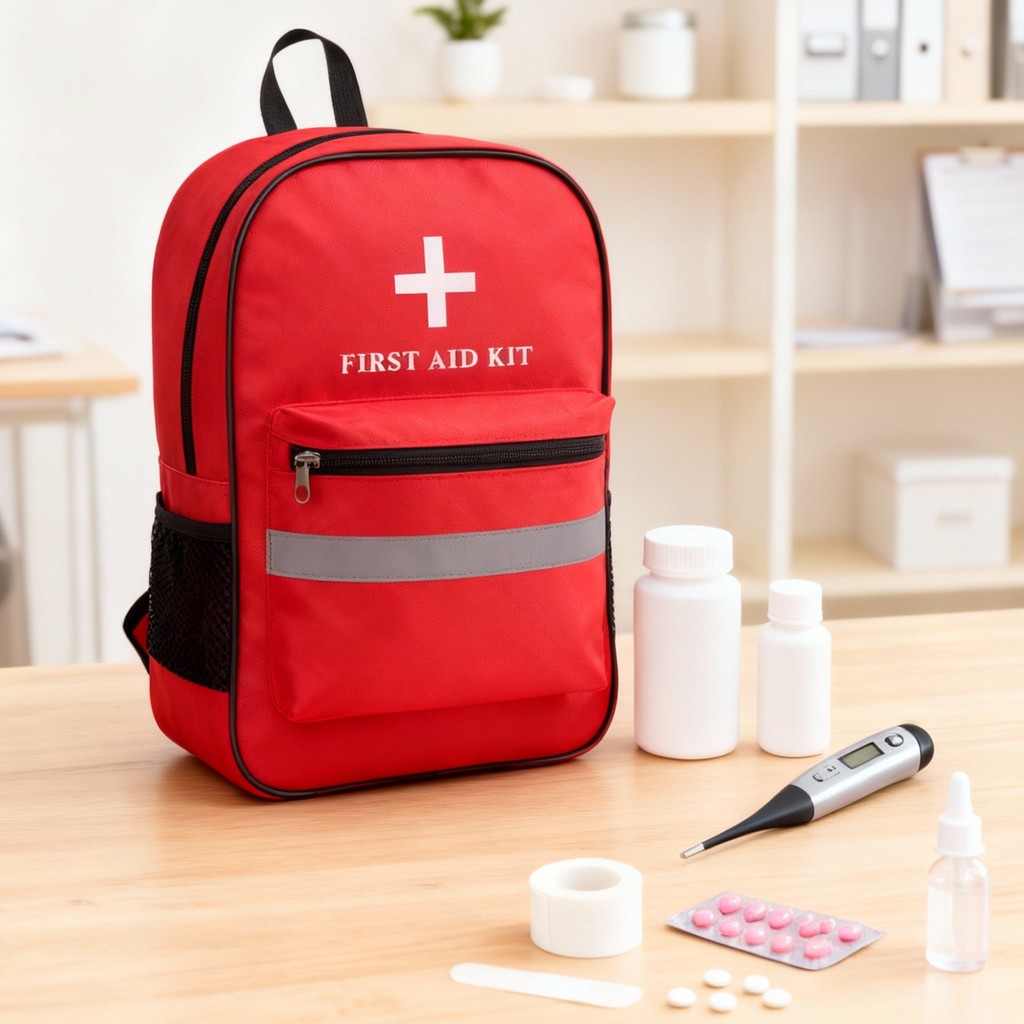 Red Cross Backpack First Aid Kit Bag Outdoor Sports Camping Home ...