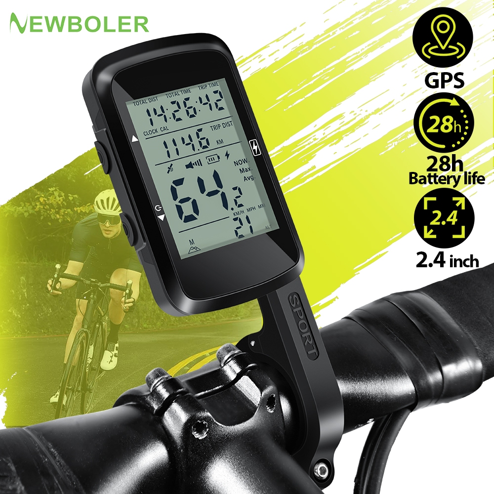 NEWBOLER New GPS Bicycle Computer Speedometer Cycling Wireless ...
