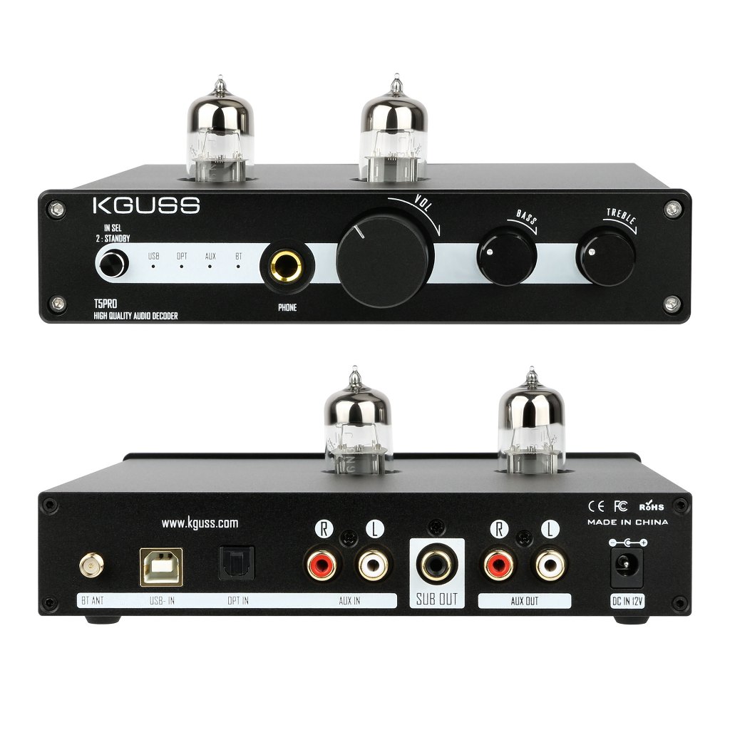 KGUSS T5 PRO tube front riser HIFI QCC5125 LDAC Bluetooth tube ...