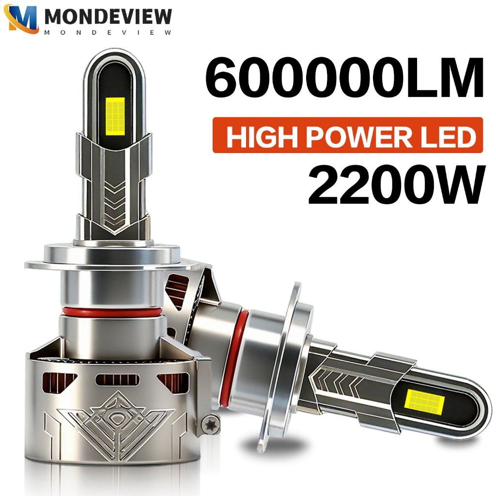MONDEVIEW U-tube high-power car headlight 2200W ultra bright running ...