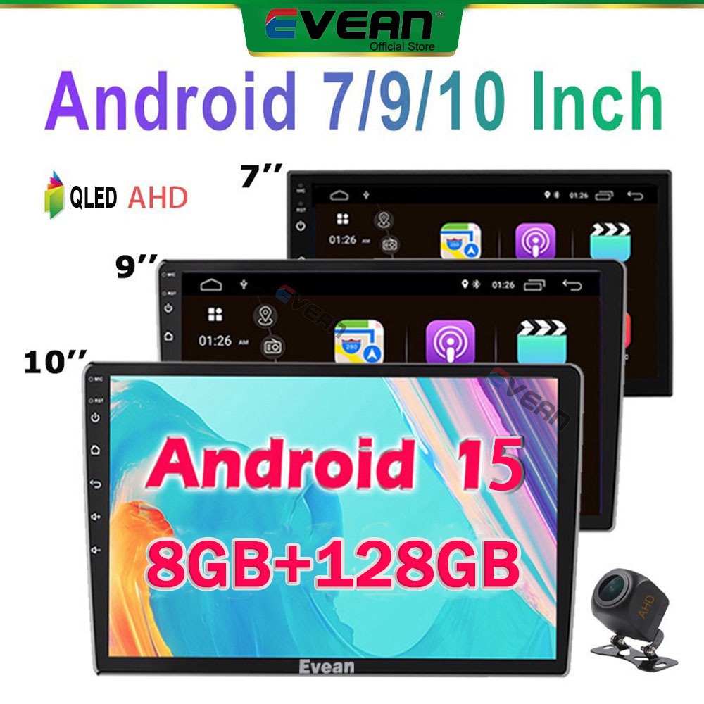(8G+128G Android 15 )7/9/10 inch Android Player 2 Din Bluetooth Car ...