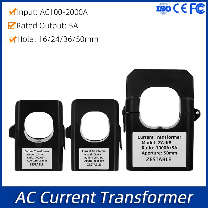Split Core AC Current Transformer 100A 200A 300A 400A Open-closed ...