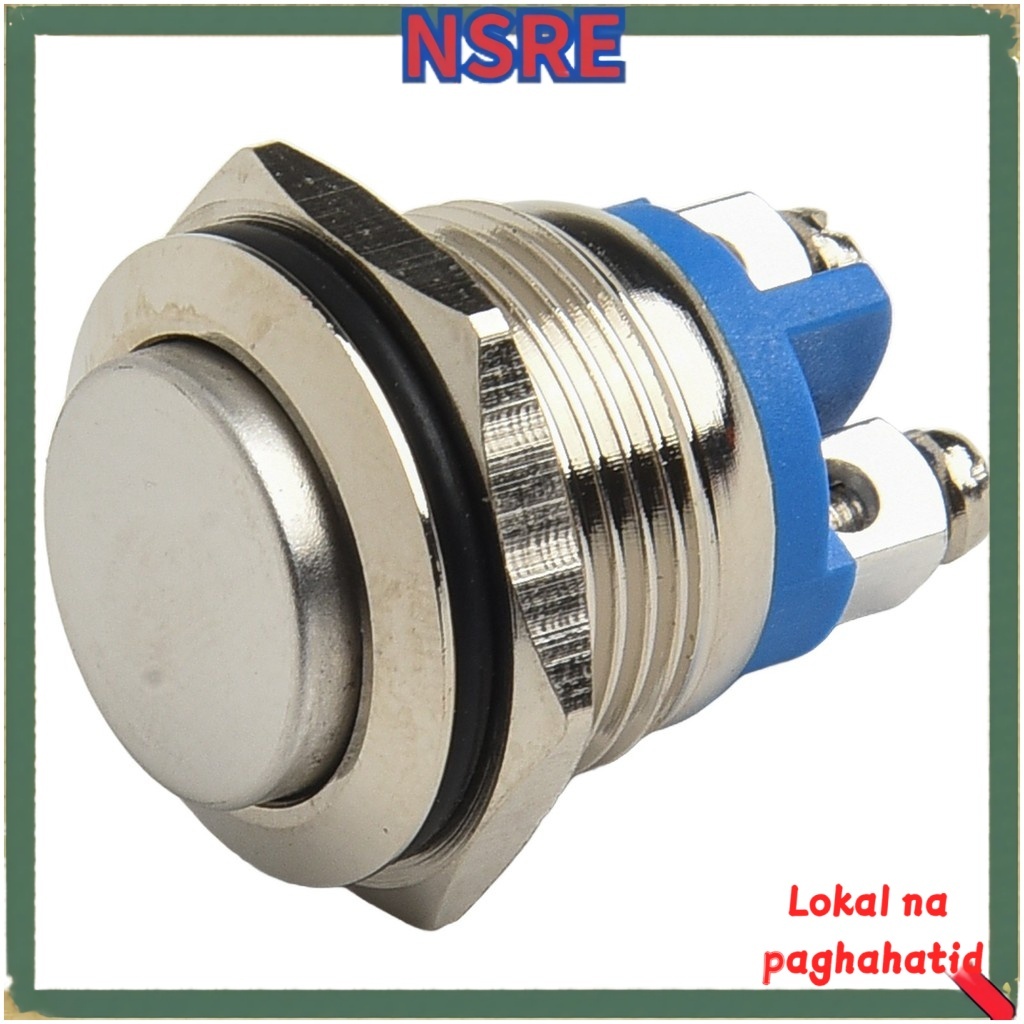 NSRE IP66 16mm 19mm 110-220V Metal Waterproof Push Button Momentary ...