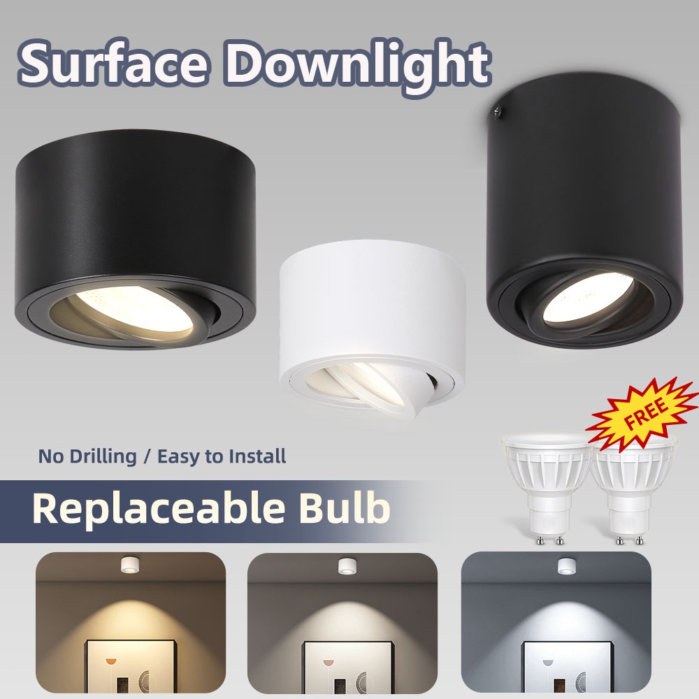 Replaceable LED Downlight Surface Mounted Pin Light Ceiling Spotligh ...