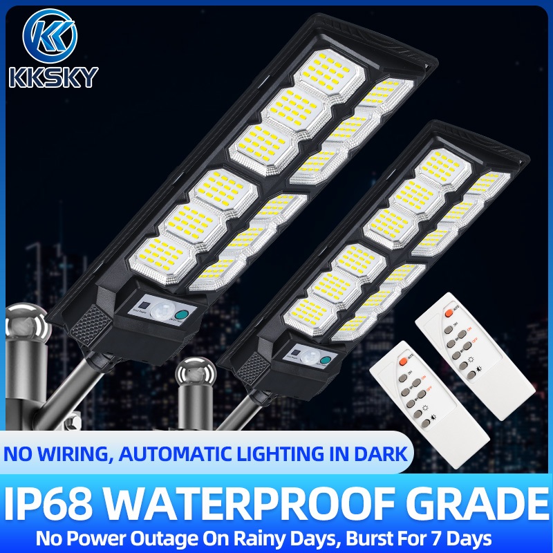 KKSKY Solar Street Light Heavy Duty Solar Lamp Outdoor Waterproof with ...