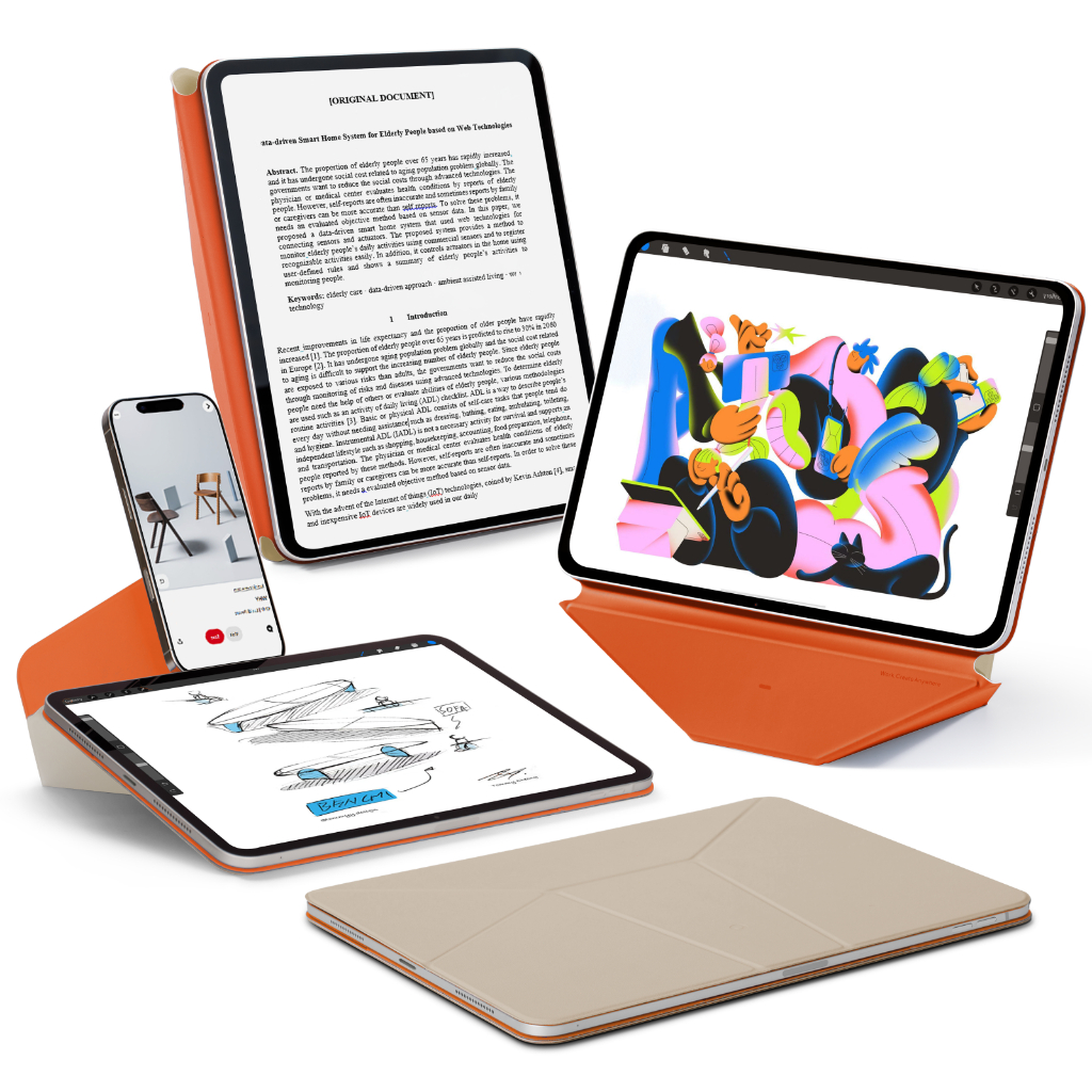 MOFT MS028-1-11P23-SMBU 11インチIPAD AIR(M2／3) 10.9インチ IPAD AIR4-5