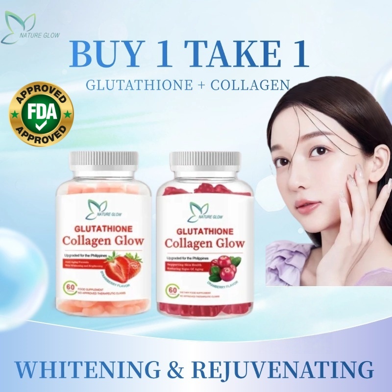 is nature glow glutathione fda approved Approved】NATURE Collagen Glow Gummies 60 pieces Anti-Aging Whitening Skin GHK-Cu Peptide Progress: Week Subtype:Glow & Radiance Reconstitution:Pre-Filled Injection Pen x 2 - 750mg x 2 (3ml Bac Water in Each)