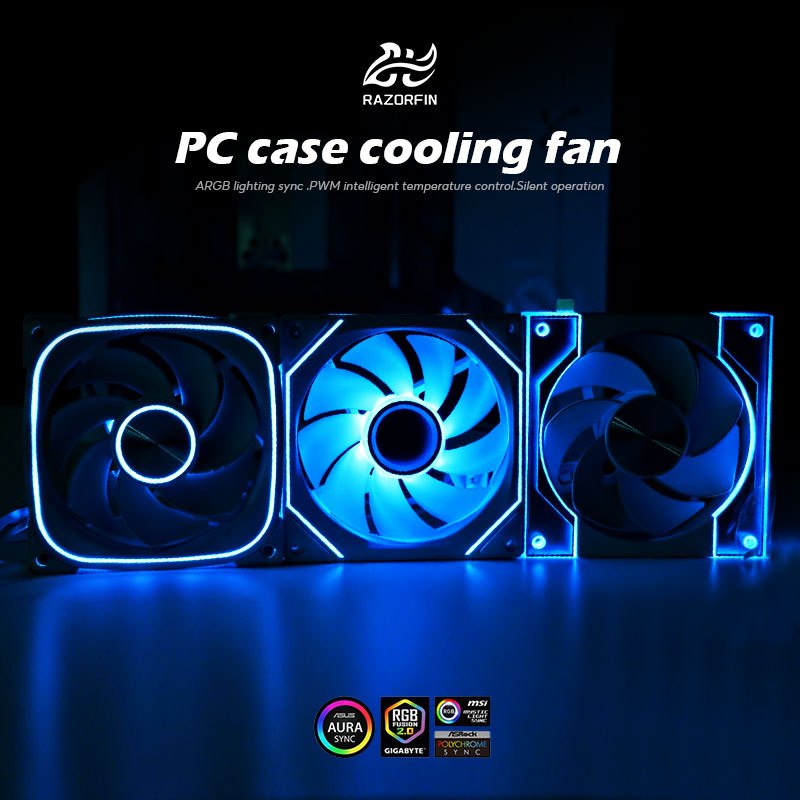 Prism 4Pro/9Pro/10Pro ARGB PWM PC Case cooler Fans - Forward & Reverse ...