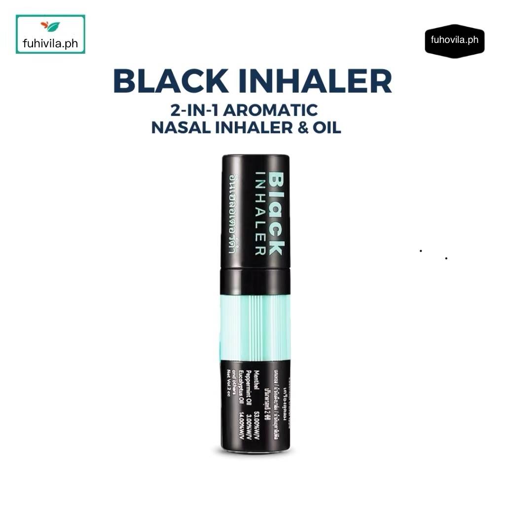 fuhovila Black Inhaler from Thailand 2in1 Thai Nasal Inhalers | Shopee ...