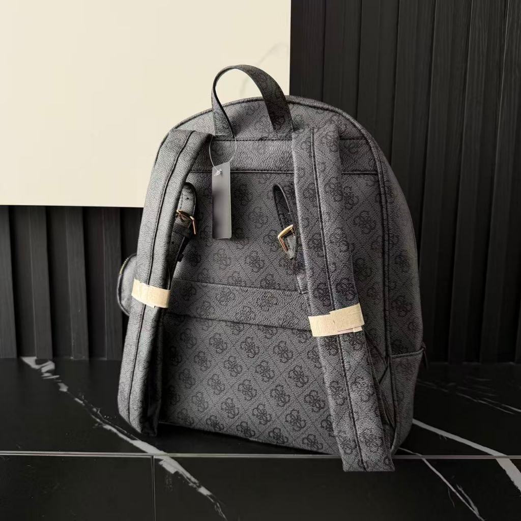 guess mini backpack grey Follie Small The backpack is secured with a flap closure featuring a magnetic fastener and drawstring Guess | Bags | Guess