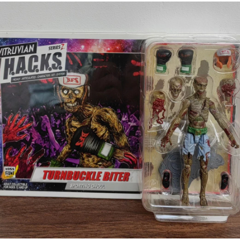 BFS Boss Fights Zombies Series 1: Turnbuckle Biter 1/18 Scale Action ...