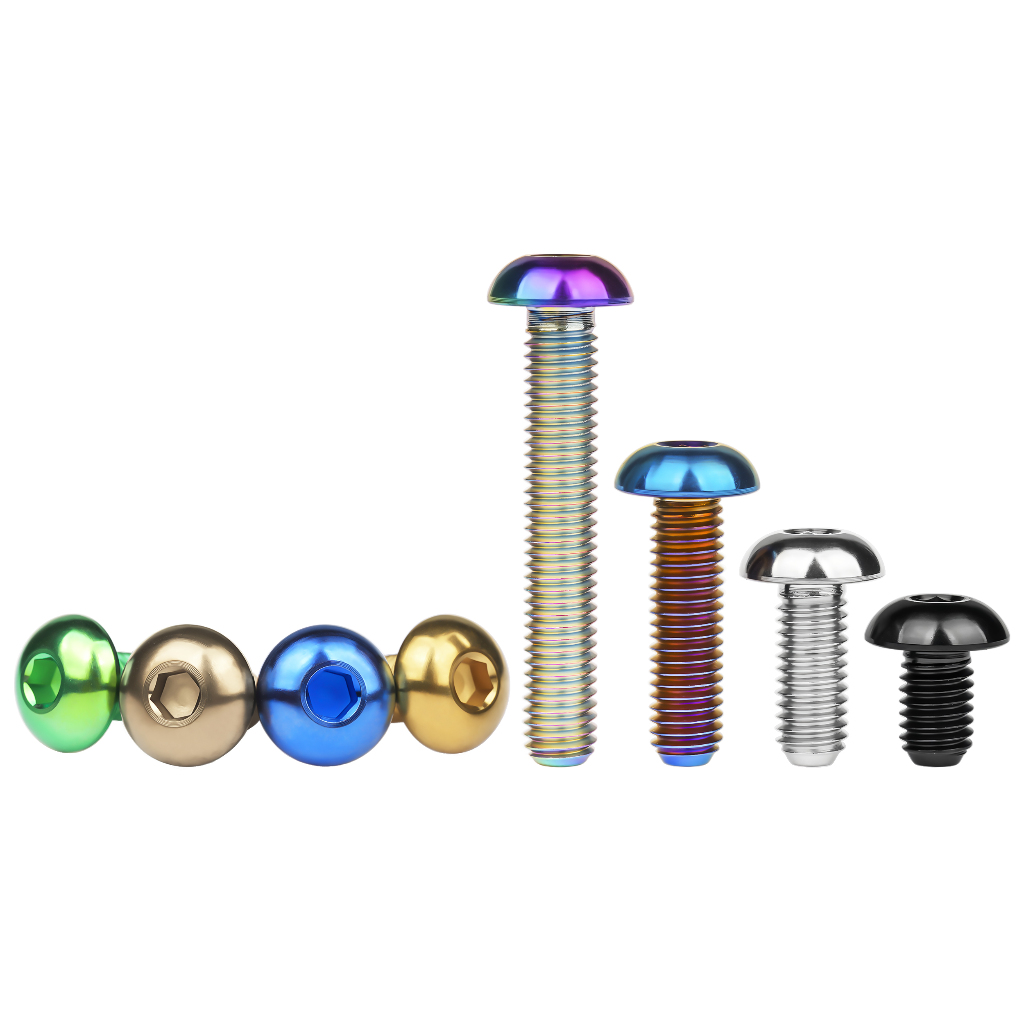 Wanyifa Titanium Bolt M3 Semi Round Head Hex Screw for Model RC Car DIY ...