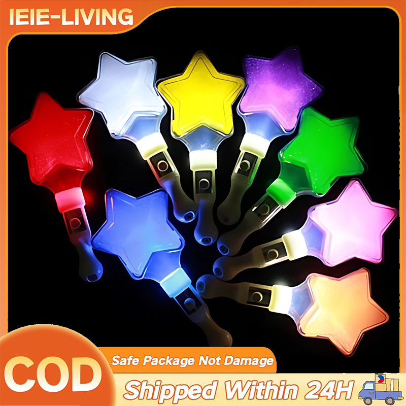 【COD】LED Glow Stick Star Shape Luminous Concert Cheering Tube Party ...