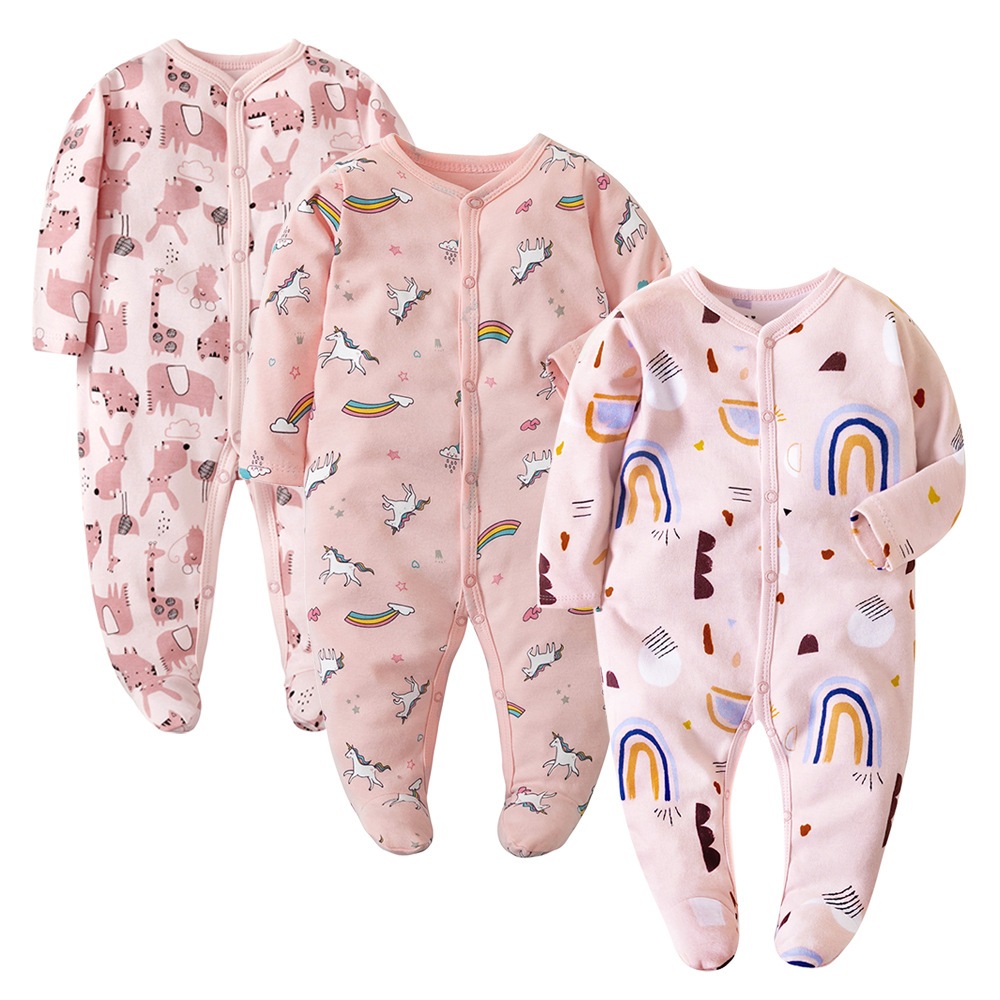 Newborn Baby Rompers Kids Jumpsuit Infant Clothes Baby Girl Boy Cotton ...