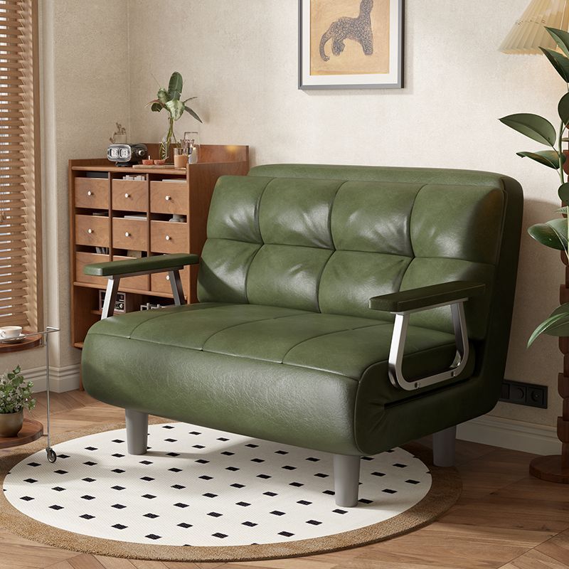 Multi-Functional 3-In-1 Foldable Sofa Bed Leather Adjustable Backrest ...
