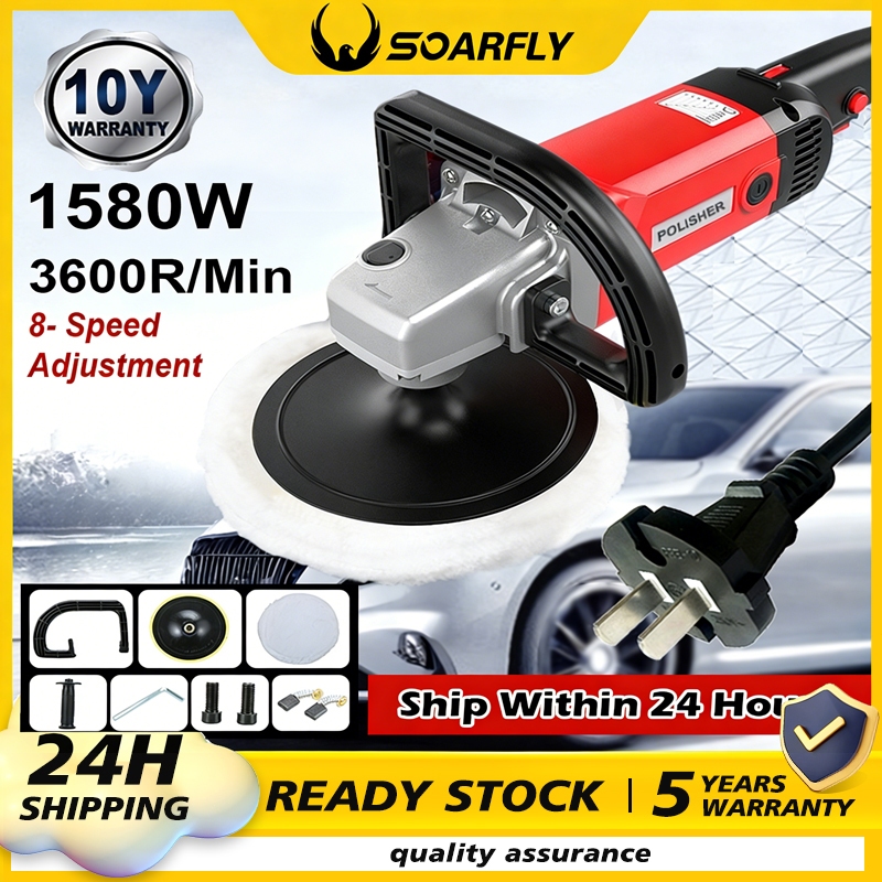 SOARFLY NEW Buffing Machine Polisher Set for Car Machine Heavy Duty Car ...