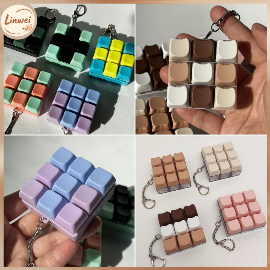 [Linwei] 9 Keys Mechanical Keyboard Axis Tester DIY Fidget Button ...