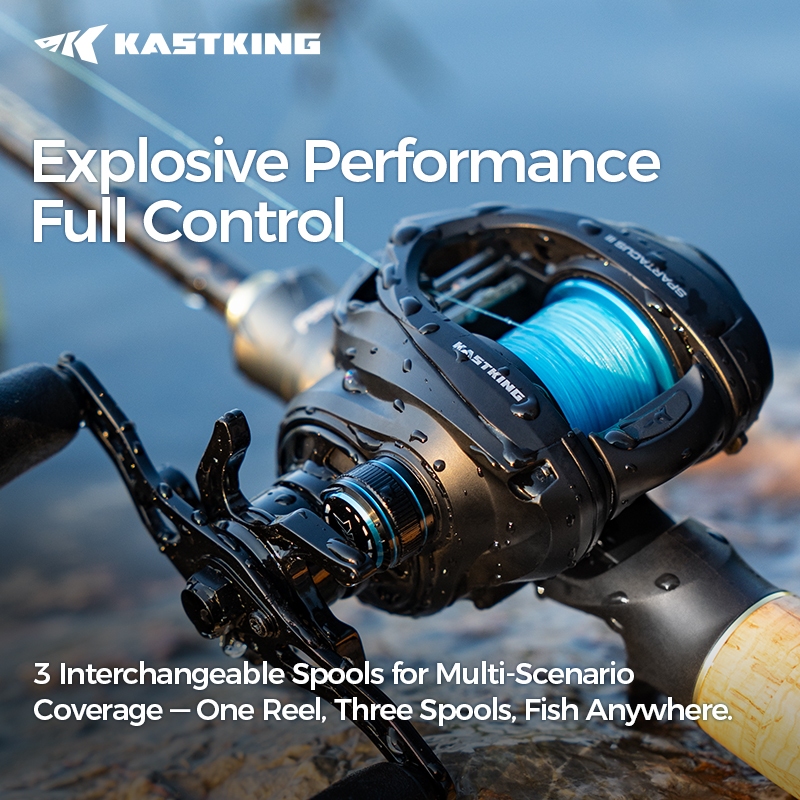 KastKing Spartacus III Baitcasting Reel Line Backlash Prevention Multi ...
