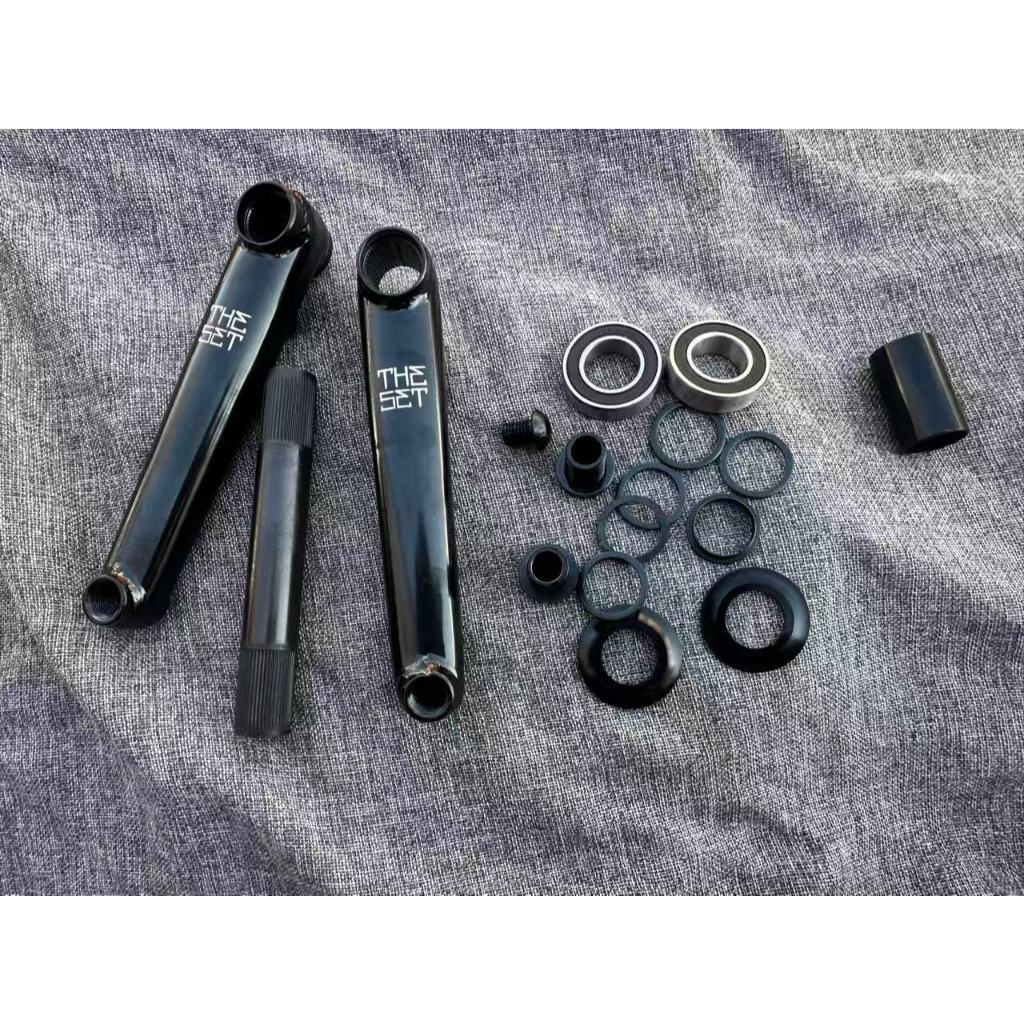 Manivelle Far East Cycles – 3 Pièces 145 Mm, Chromoly 4130, 48 Splines, BMX Platland Noir