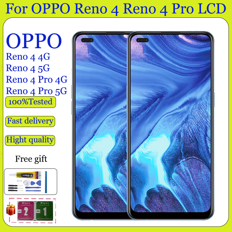 Original AMOLED For OPPO Reno 4 4G 5G Reno 4 Pro 4G 5G LCD Display ...