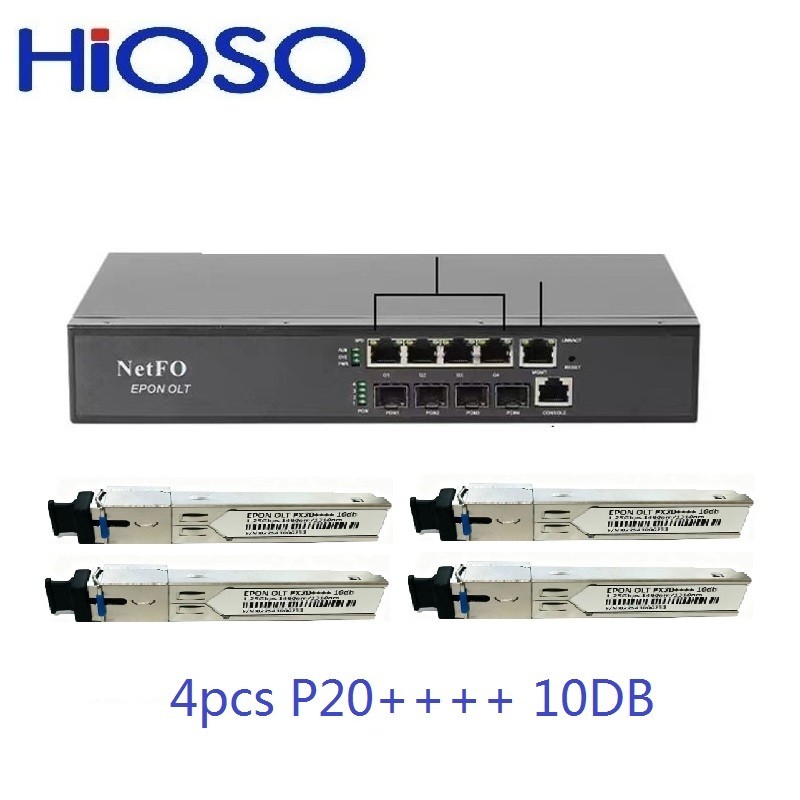 EPON OLT 2/4PON Ports 10db FTTH CATV OLT Carrier-grade high-density ...