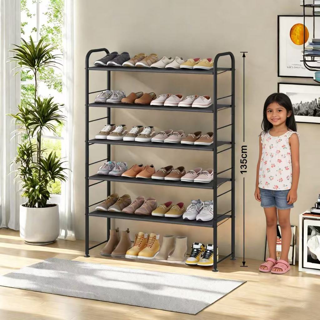 2-5 Layer Shoe Rack Stainless Shoe Organizer Multifunctional Shelves ...