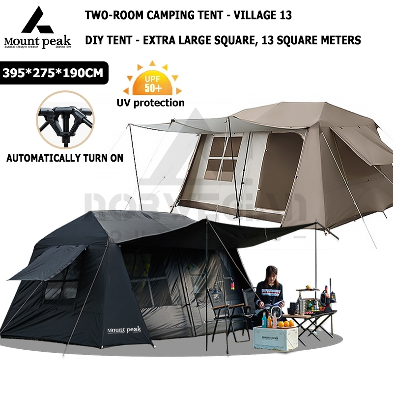 Mount peak Village 13 2nd Generation Upgraded A-Type Ridge Tent Double ...