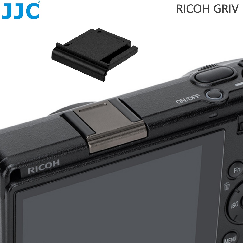 Ricoh Metal Hot Shoe Cover GK-2 Per Ricoh GR IV – Coprislitta In Acciaio Inox, Finitura Grigio Scuro, Design Elegante