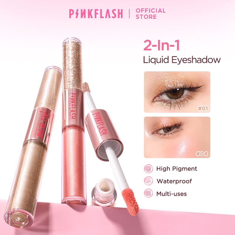 PINKFLASH 2 in 1 All Glow Liquid Beauty Eyeshadow High Pigment ...