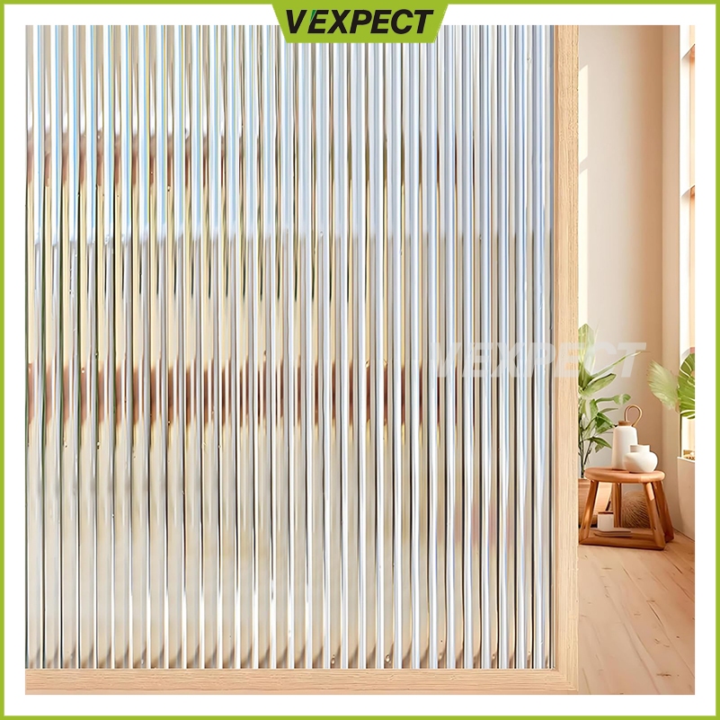 Privacy Window Sticker, Removable Frosted Window Film, Opaque Stripe ...
