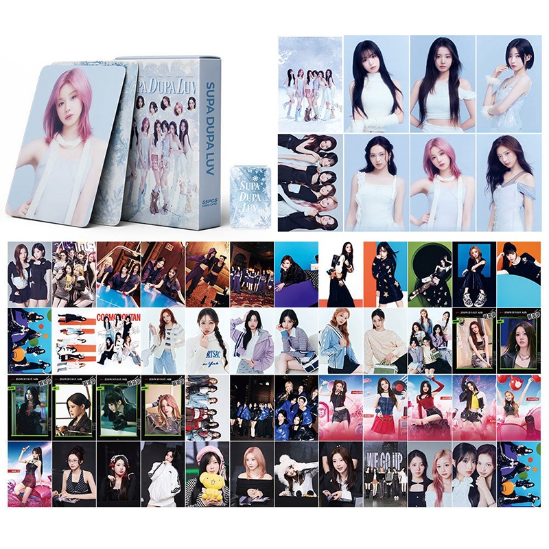 55pcs/box BABYMONSTER Photocards SUPA DUPA LUV PSYCHO WE GO UP