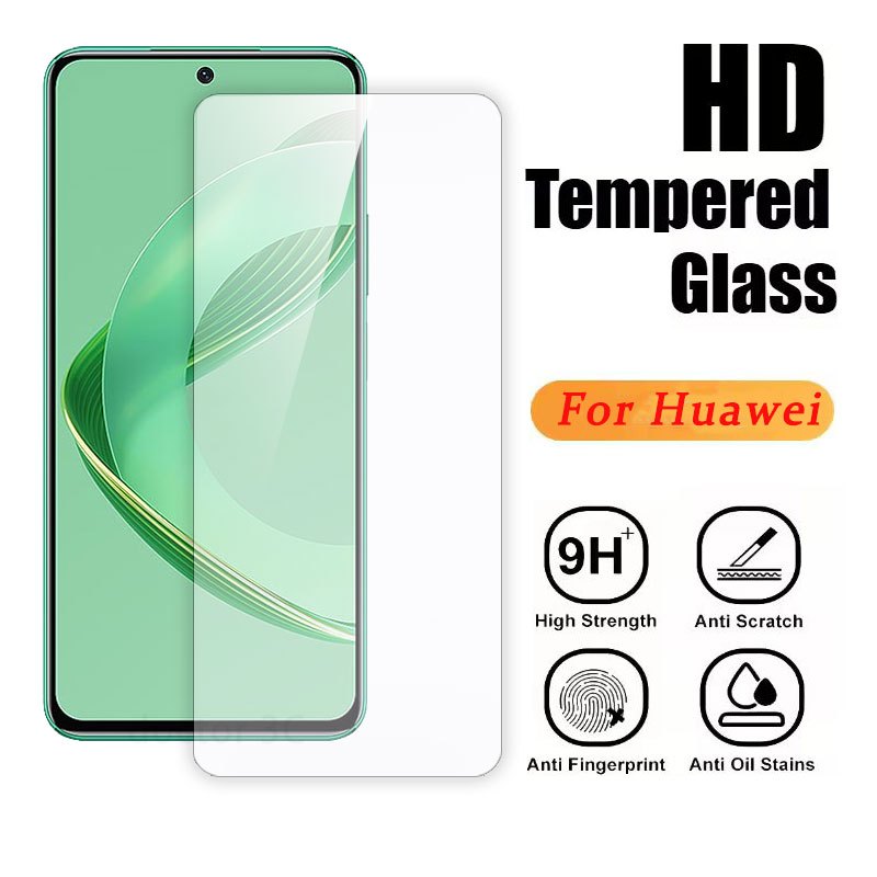 Clear Tempered Glass Screen Protector Film For Huawei Mate 10 Y9 Y7 ...