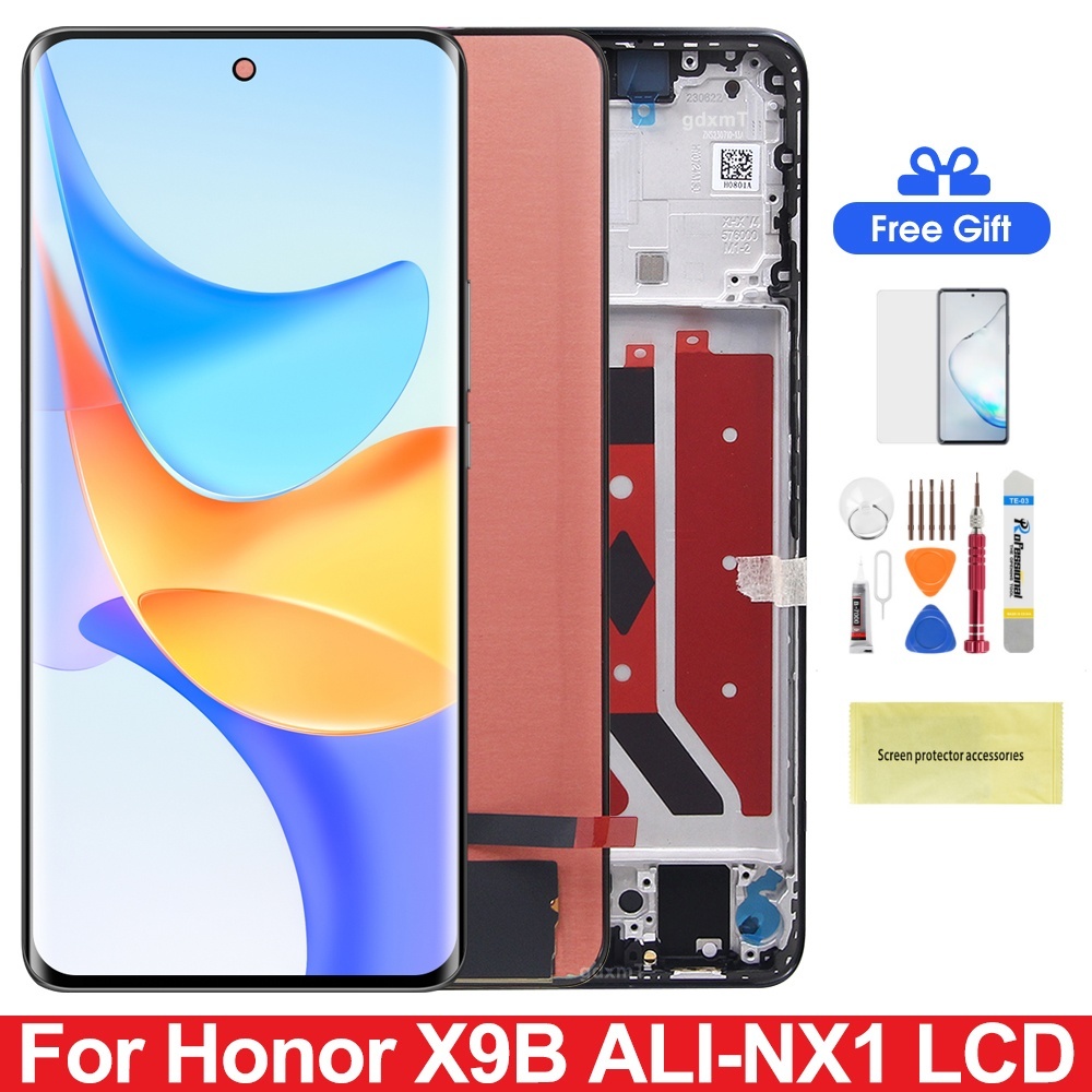 For Honor X9b LCD ALI-NX1 Display Touch Screen With Frame Honor X50 ALI ...