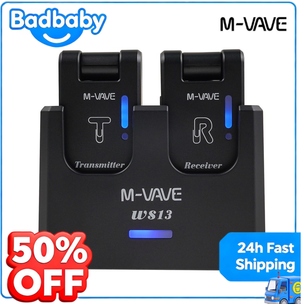 M-VAVE WS13 5.8GHz Wireless Guitar System Digital Transmitter Receiver ...