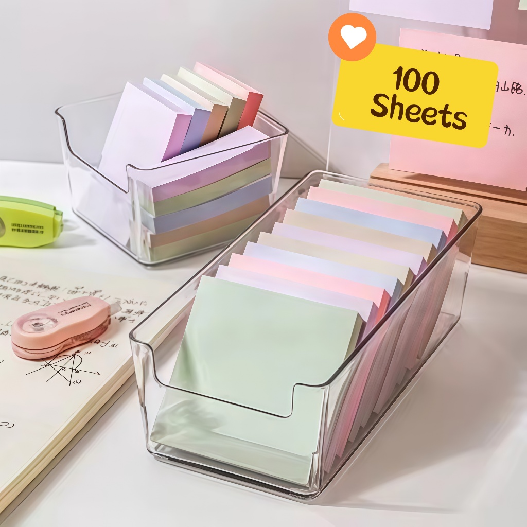 100 Sheets Morandi Color Sticky Note Memo Pad Colorful Note Pad ...