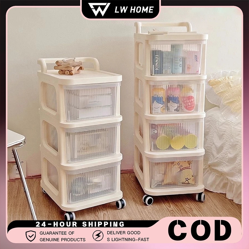 Multi-layer Storage Drawer Cart Sundries Storage rack For kitchen ...