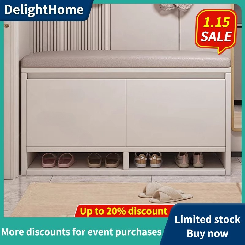 DelightHome Entryway shoe bench, shoe cabinet, bench, integrated shoe ...