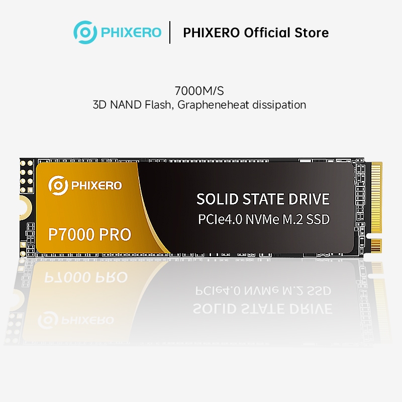 PHIXERO P7000PRO PCIe4.0 M.2 NVME SSD 1TB 2TB Internal Solid State
