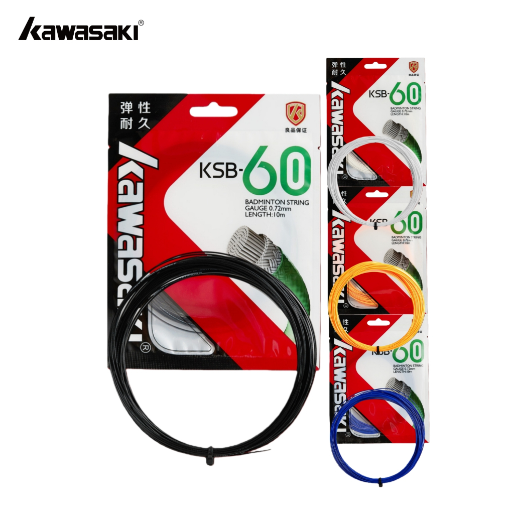 Kawasaki Badminton String Racket Strings Lines 24LBS-30LBS Flexible ...