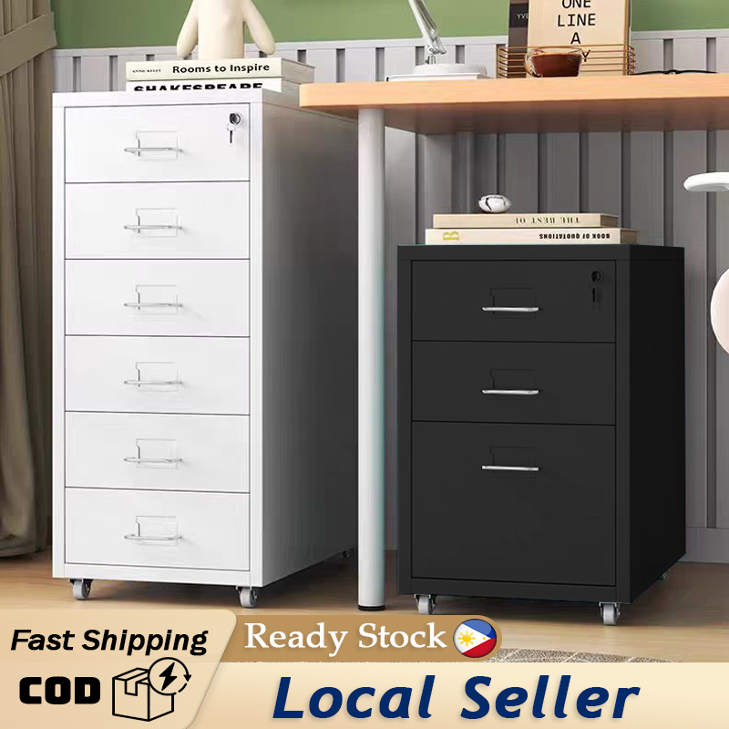 3/5/6L Metal Drawer with Lock File Cabinet for Office Minimalist Home ...