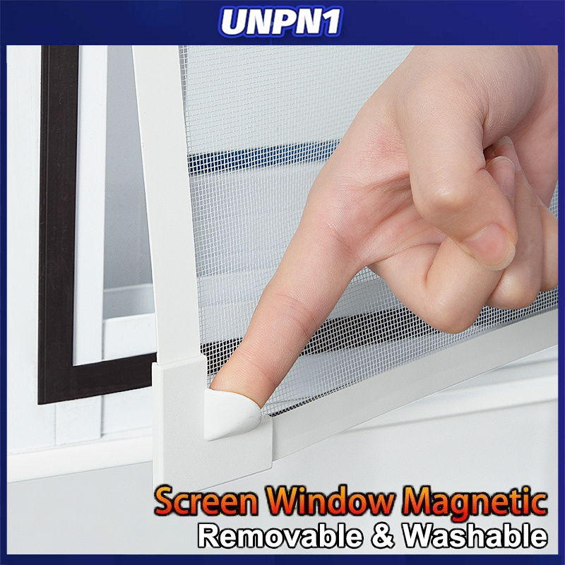 DIY magnetic suction screen window Mosquito Net Adjustable Size Window ...